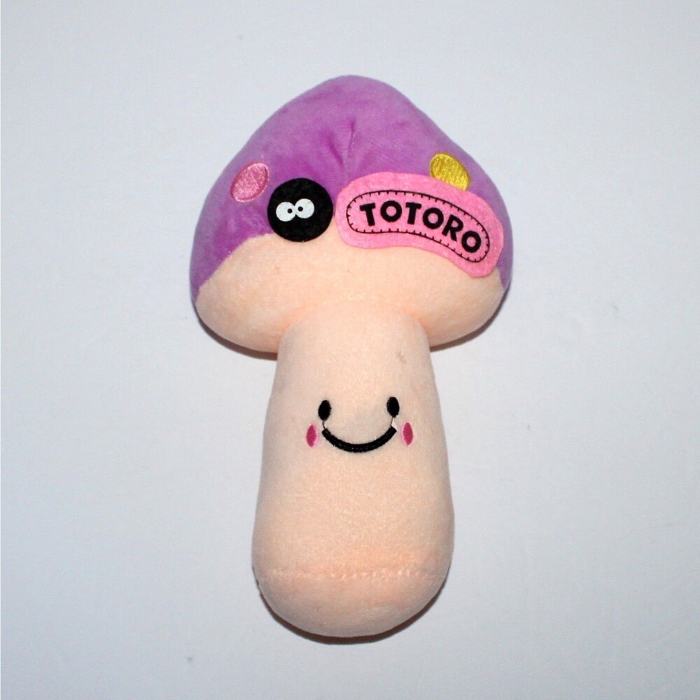 My Neighbor Totoro Mushroom Plush toy purple Studio Ghibli 9.25"